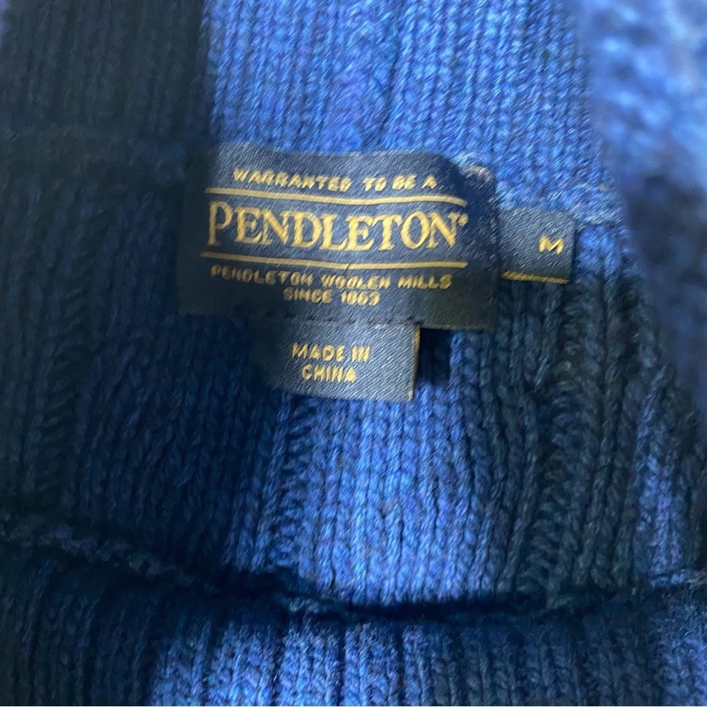 Pendleton Cableknit Mockneck Pullover Cableknit S… - image 3